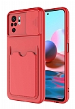 Eiroo Card-X Xiaomi Poco M5s Kamera Korumal Krmz Silikon Klf