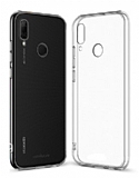 Eiroo Clear Hybrid Huawei P Smart 2019 Silikon Kenarl effaf Rubber Klf