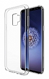 Eiroo Clear Hybrid Samsung Galaxy S9 Silikon Kenarl effaf Rubber Klf