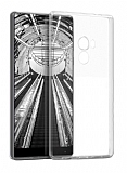 Eiroo Clear Hybrid Xiaomi Mi Mix 2 Silikon Kenarl effaf Rubber Klf