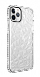 Eiroo Color Crystal iPhone 11 Pro Beyaz Silikon Klf