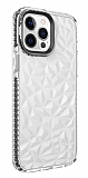 Eiroo Color Crystal iPhone 13 Pro Siyah Silikon Klf