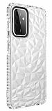Eiroo Color Crystal Samsung Galaxy A72 / A72 5G Beyaz Silikon Klf