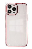 Eiroo Color Series iPhone 13 Pro Max Pembe Rubber Klf