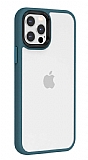 Eiroo Contrast iPhone 13 Pro Yeil Silikon Klf