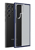 Eiroo Firm Samsung Galaxy S22 Ultra 5G Sper Koruma Lacivert Klf