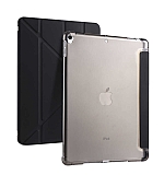 Eiroo Fold Apple iPad 10.2 (2021) Kalemlikli Standl Siyah Klf