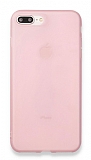 Eiroo Frosty iPhone 7 Plus / 8 Plus Pembe Silikon Klf
