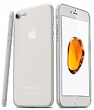 Eiroo Ghost Thin iPhone SE 2020 Ultra nce effaf Beyaz Rubber Klf