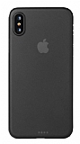 Eiroo Ghost Thin iPhone X / XS Ultra nce effaf Siyah Rubber Klf