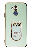 Eiroo Huawei Mate 20 Lite Baby Panda Standl Yeil Silikon Klf