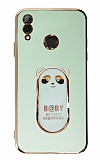 Eiroo Huawei P Smart 2019 Baby Panda Standl Yeil Silikon Klf