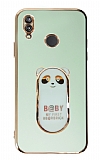 Eiroo Huawei P20 Lite Baby Panda Standl Yeil Silikon Klf