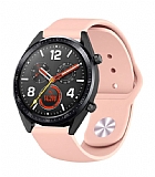 Eiroo Huawei Watch GT 2 Spor Silikon Sand Pink Kordon (46 mm)