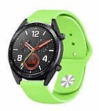 Eiroo Huawei Watch GT 2 Spor Silikon Yeil Kordon (46 mm)