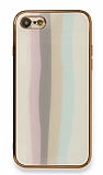 Eiroo Hued iPhone SE 2020 Cam Beyaz Rubber Klf