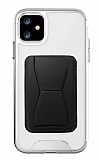 Eiroo iPhone 11 Siyah Kartlkl Standl Ultra Koruma Klf