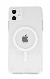 Eiroo iPhone 11 Manyetik zellikli Wireless effaf Silikon Klf