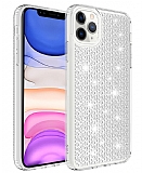 Eiroo iPhone 11 Pro Simli effaf Silikon Klf