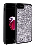 Eiroo Stone iPhone 7 Plus / 8 Plus Tal Siyah Silikon Klf
