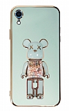Eiroo iPhone XR Candy Bear Standl Yeil Silikon Klf