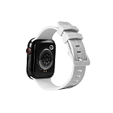 Eiroo KRD-23 Apple Watch 7 Beyaz Silikon Kordon (41 mm)