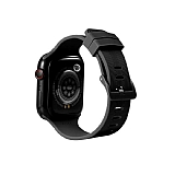 Eiroo KRD-23 Apple Watch 7 Siyah Silikon Kordon (41 mm)