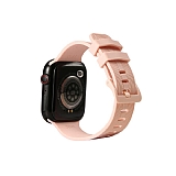 Eiroo KRD-23 Apple Watch Pembe Silikon Kordon (44 mm)