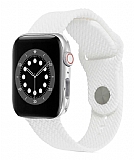 Eiroo KRD-37 Apple Watch 6 Beyaz Silikon Kordon 44mm
