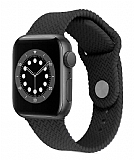 Eiroo KRD-37 Apple Watch 4 / Watch 5 Siyah Silikon Kordon 44mm