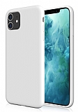 Eiroo Lansman iPhone 11 Beyaz Silikon Klf