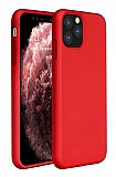 Eiroo Lansman iPhone 11 Pro Krmz Silikon Klf