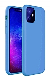 Eiroo Lansman iPhone 11 Mavi Silikon Klf