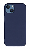 Eiroo Lansman iPhone 13 Mini 5.4 in Lacivert Silikon Klf