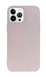Eiroo Lansman iPhone 13 Pro Max 6.7 in Ak Pembe Silikon Klf