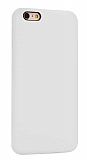 Eiroo Lansman iPhone 6 Plus / 6S Plus Beyaz Silikon Klf