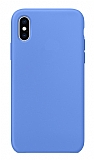 Eiroo Lansman iPhone X / XS Mavi Silikon Klf