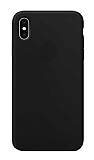 Eiroo Lansman iPhone XS Max Siyah Silikon Klf