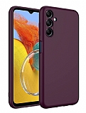 Eiroo Lansman Samsung Galaxy A15 Koyu Mor Silikon Klf