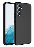 Eiroo Lansman Samsung Galaxy A34 Kamera Korumal Siyah Silikon Klf