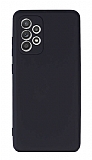 Eiroo Lansman Samsung Galaxy A52s 5G Kamera Korumal Siyah Silikon Klf