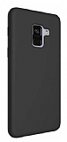 Eiroo Lansman Samsung Galaxy A6 2018 Siyah Silikon Klf
