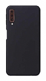 Eiroo Lansman Samsung Galaxy A7 2018 Siyah Silikon Klf