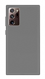 Eiroo Lansman Samsung Galaxy Note 20 Gri Silikon Klf