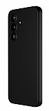 Eiroo Lansman Samsung Galaxy S23 FE Siyah Silikon Klf