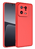 Eiroo Lansman Xiaomi 13 Pro Krmz Silikon Klf
