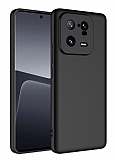 Eiroo Lansman Xiaomi 13 Pro Siyah Silikon Klf