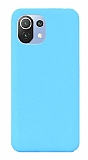 Eiroo Lansman Xiaomi Mi 11 Lite Mavi Silikon Klf