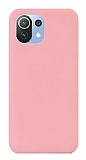 Eiroo Lansman Xiaomi Mi 11 Lite Pembe Silikon Klf