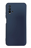 Eiroo Lansman Xiaomi Redmi 9T Lacivert Silikon Klf